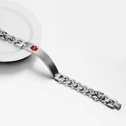 Pulsera de identificación médica personalizada, regalo práctico para papá, mamá, abuelo, abuela, amigo | Jessemade