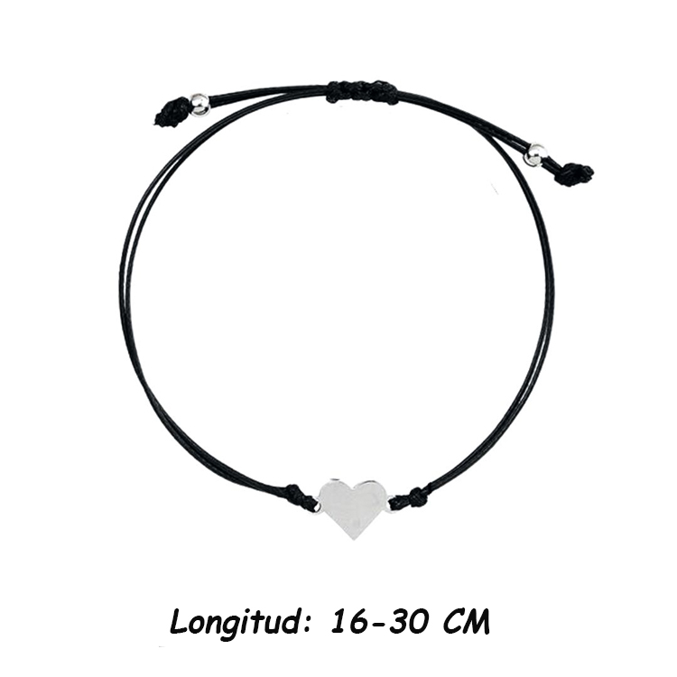 Te deseamos un feliz día Regalo sorpresa Una pulsera ajustable de corazón