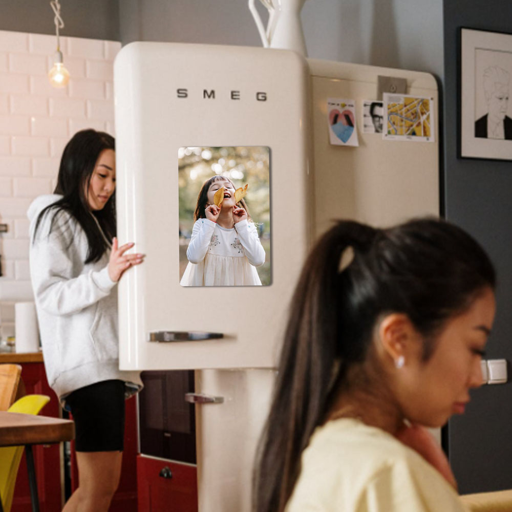 Imán de nevera con 1 foto personalizada Accesorios de cocina