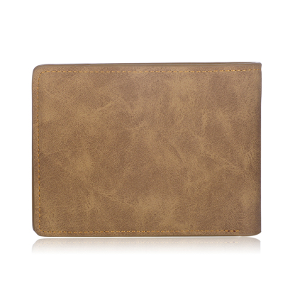 Cartera, billetera con 1 foto y 3 textos personalizados, monedero clásico para hombre