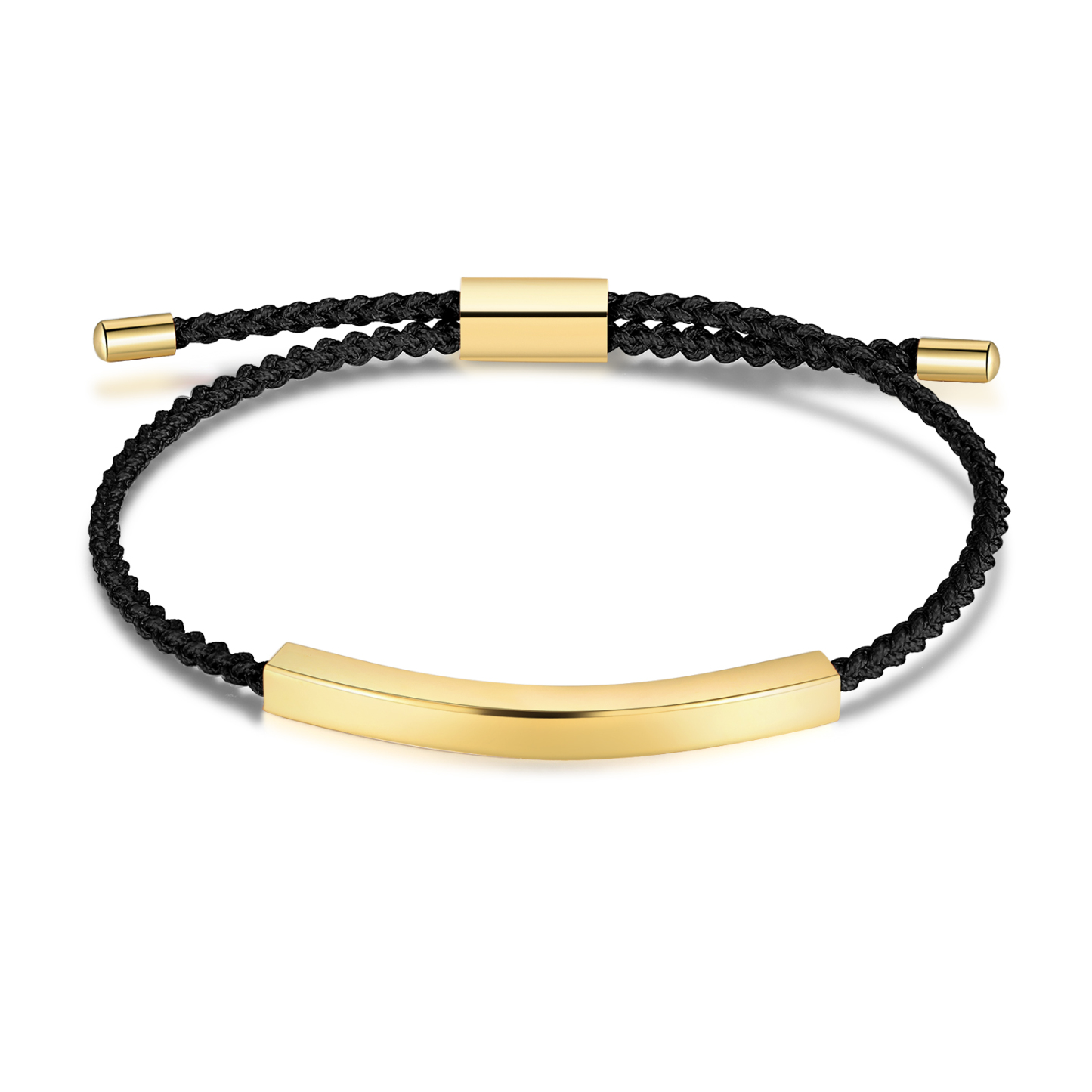 Pulsera de cuerda tejida a mano con nombre y texto personalizados seis colores