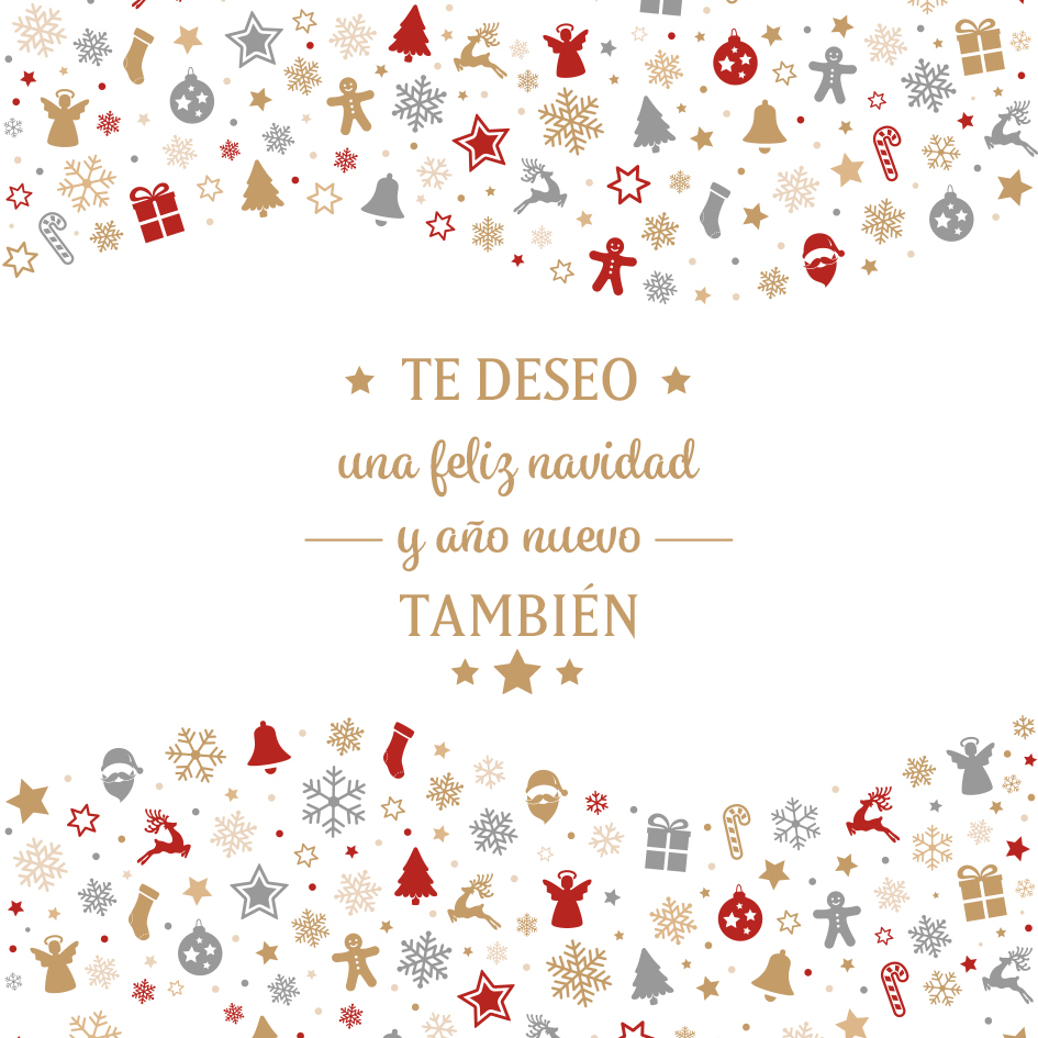 Una tarjeta-Feliz Navidad y Año Nuevo-Jessemade ES