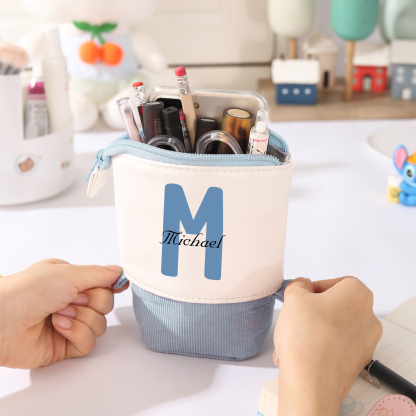 Estuche personalizado con nombre y letra para niños