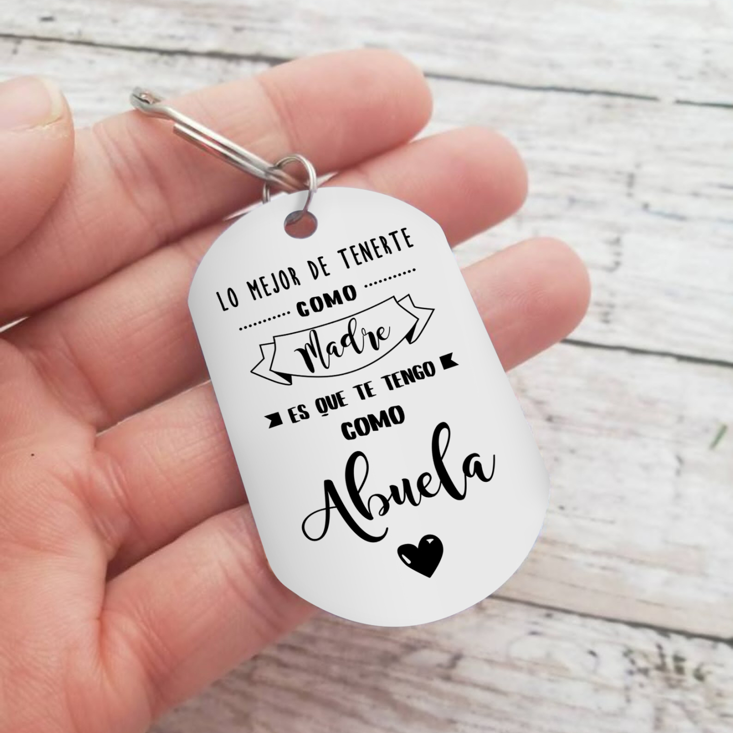 A mi abuela - Llavero 1-5 Nombres Personalizado LA MEJOR ABUELA-Jessemade ES