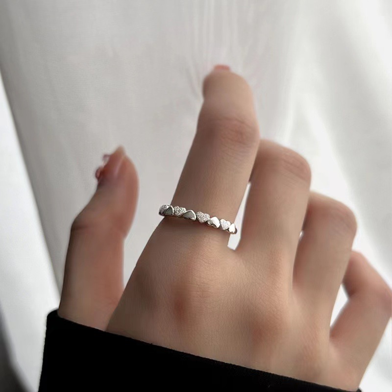 Anillo ajustable de corazón