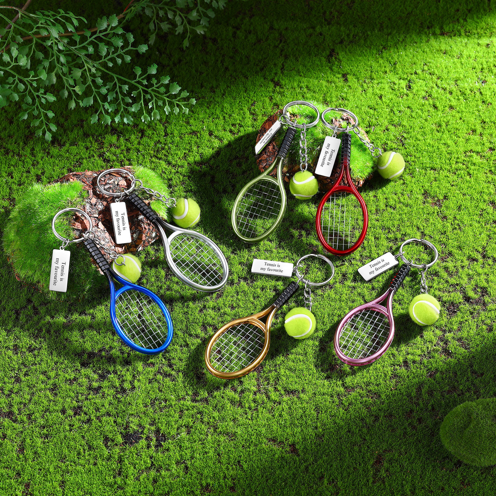 Etiqueta con texto personalizado para mochila, llavero de tenis