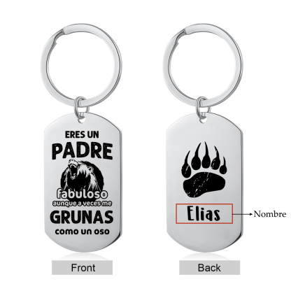 A mi papá-Llavero 1-7 Nombres Personalizados PADRE FABULOSO-Jessemade ES