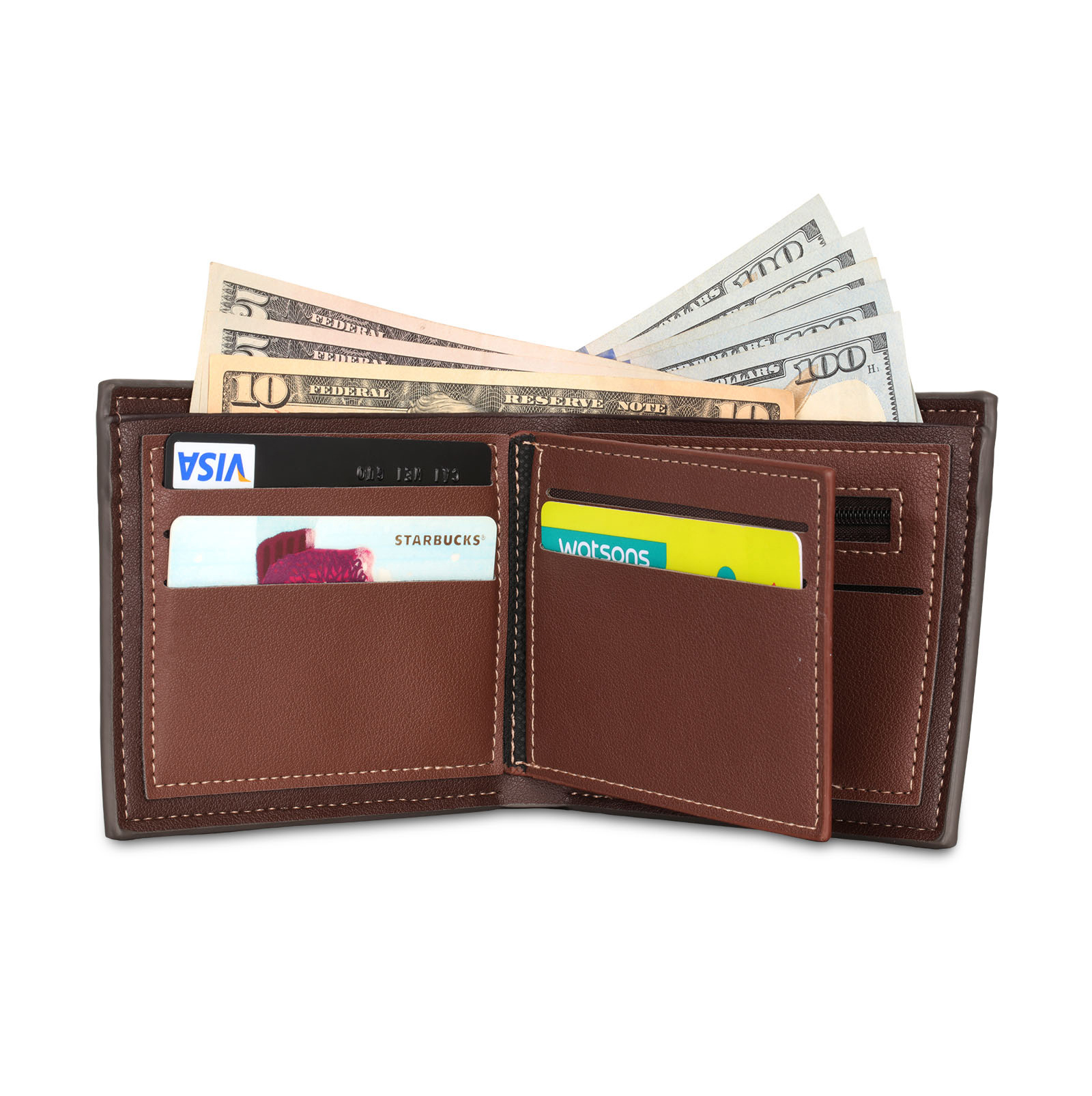 A mi papá-Cartera, billetera clásica siluetas 2-3 nombres personalizados para hombre monedero-Jessemade ES