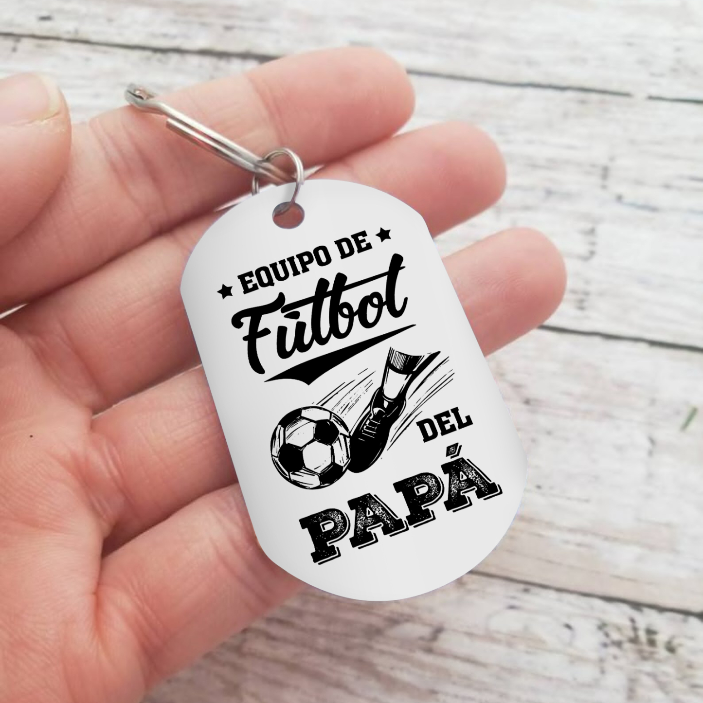 A mi papá-Llavero 1-7 Nombres Personalizados EQUIPO DE FÚTBOL DEL PAPÁ-Jessemade ES