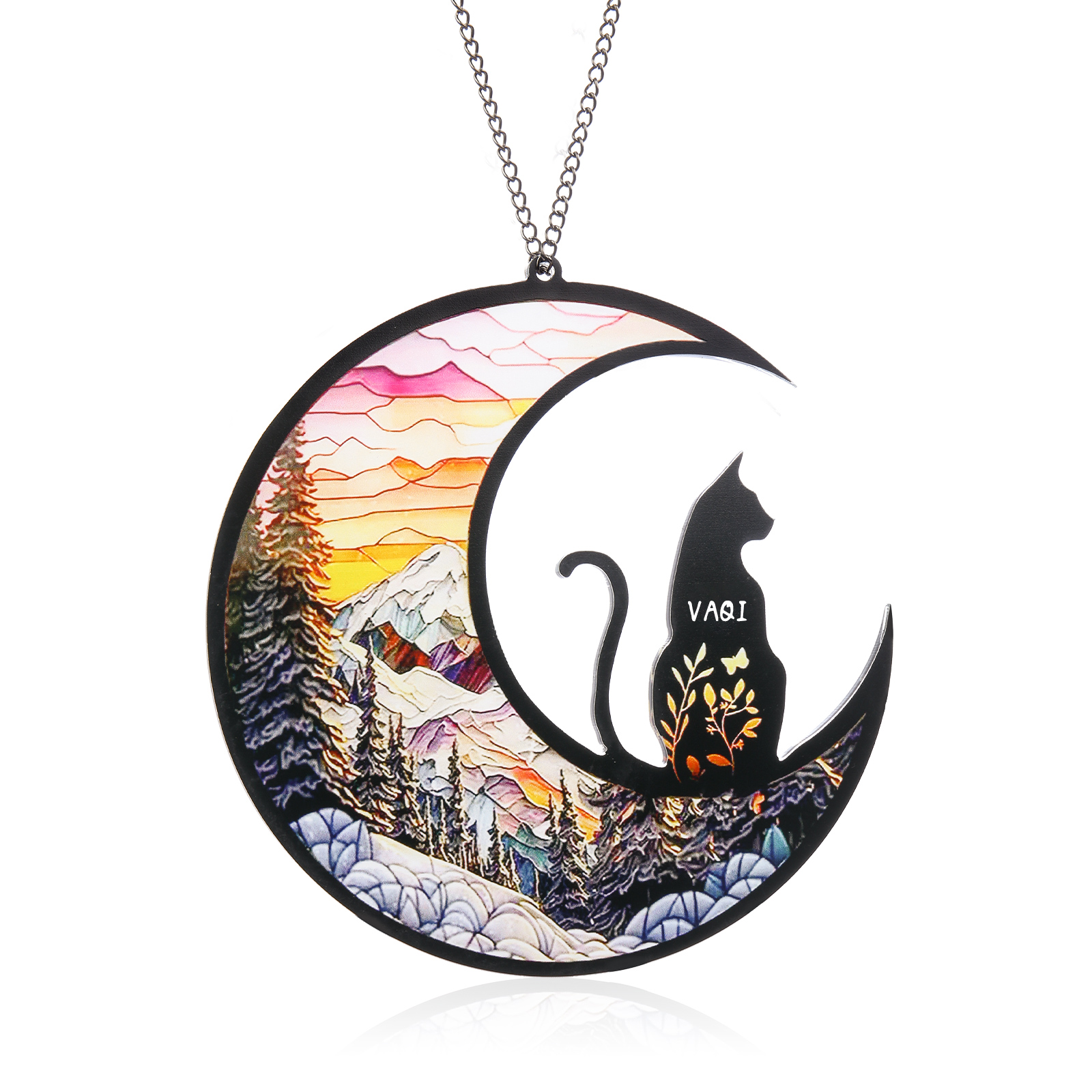 Navidad-Silueta de Perro o Gato Ornamento Navideño 1 nombre personalizado