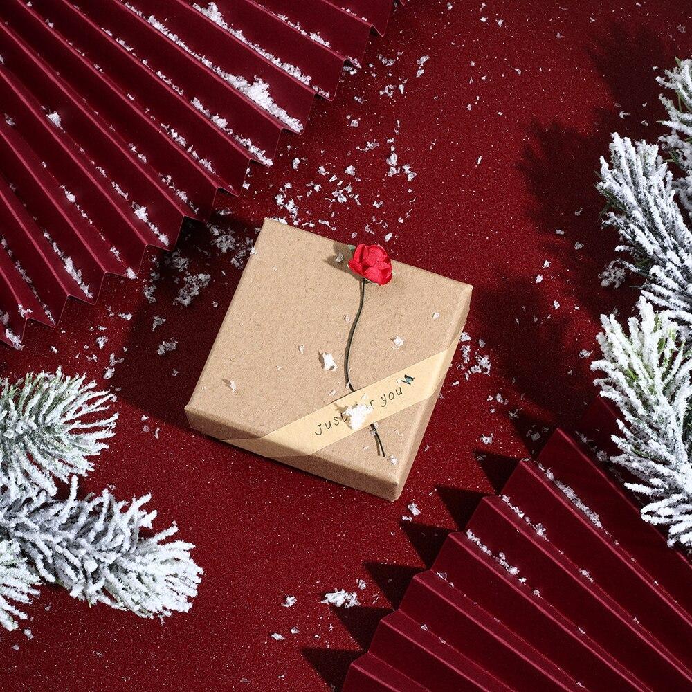 Cajas de regalo con rosa Caja de joya