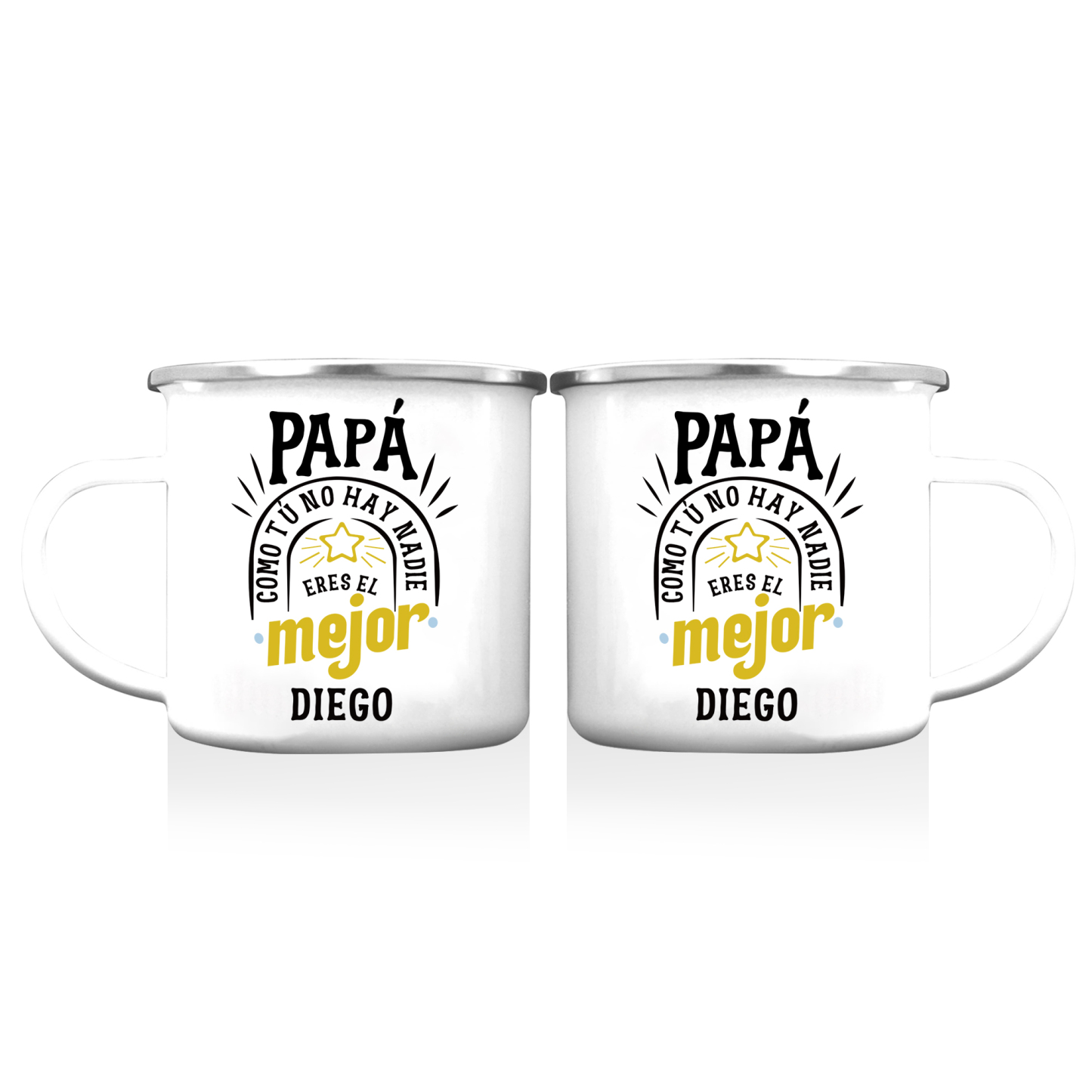 Taza para papá con 1 nombre personalizado-Jessemade ES