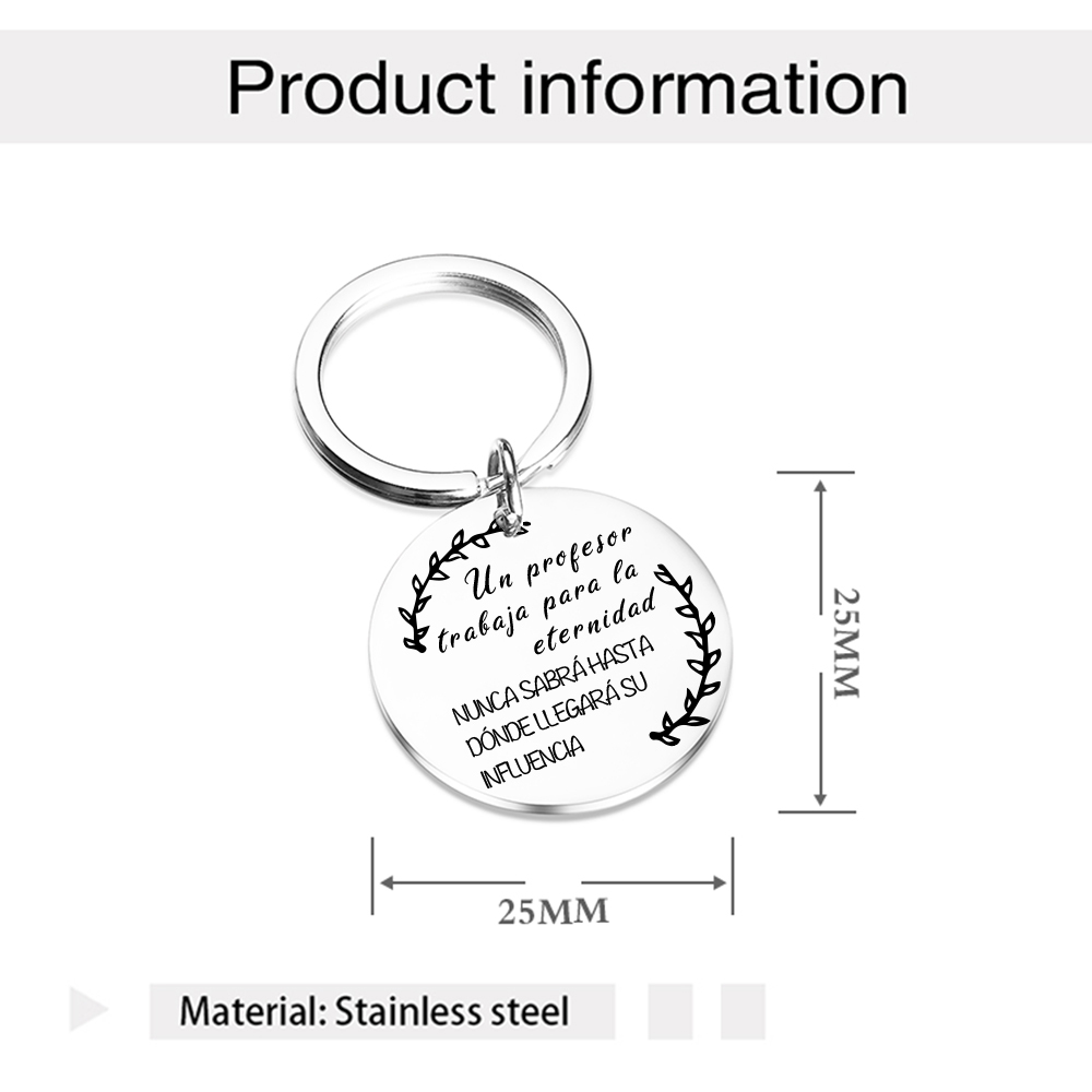 Llavero un profesor trabaja para la eternidad-Jessemade ES