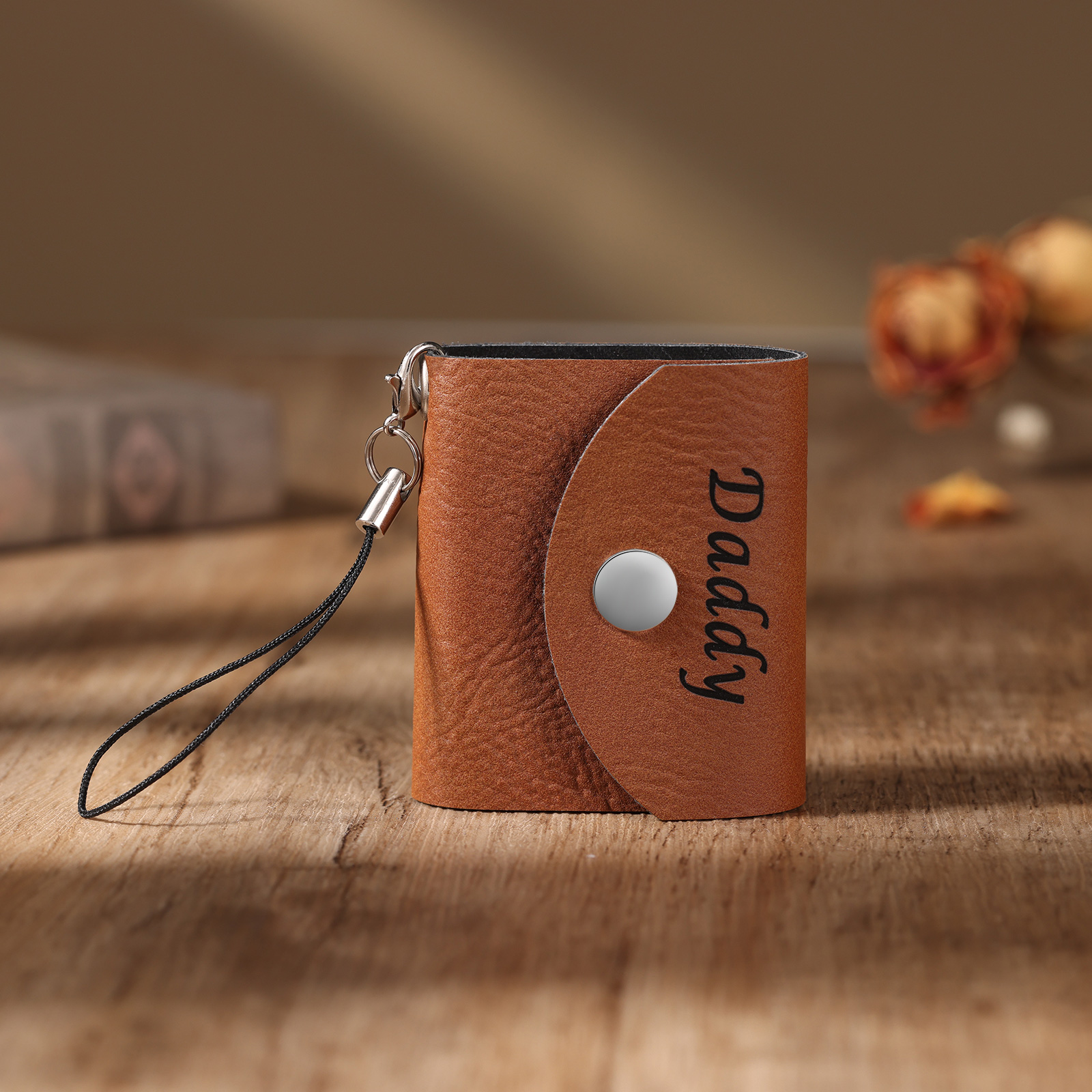 Llavero mini álbum para diez fotos 1 nombre personalizado-Jessemade ES