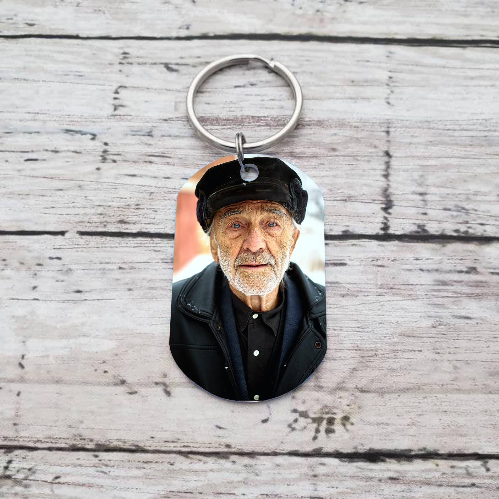 Llavero conmemorativo a un ser querido personalizado con foto y nombre-Jessemade ES