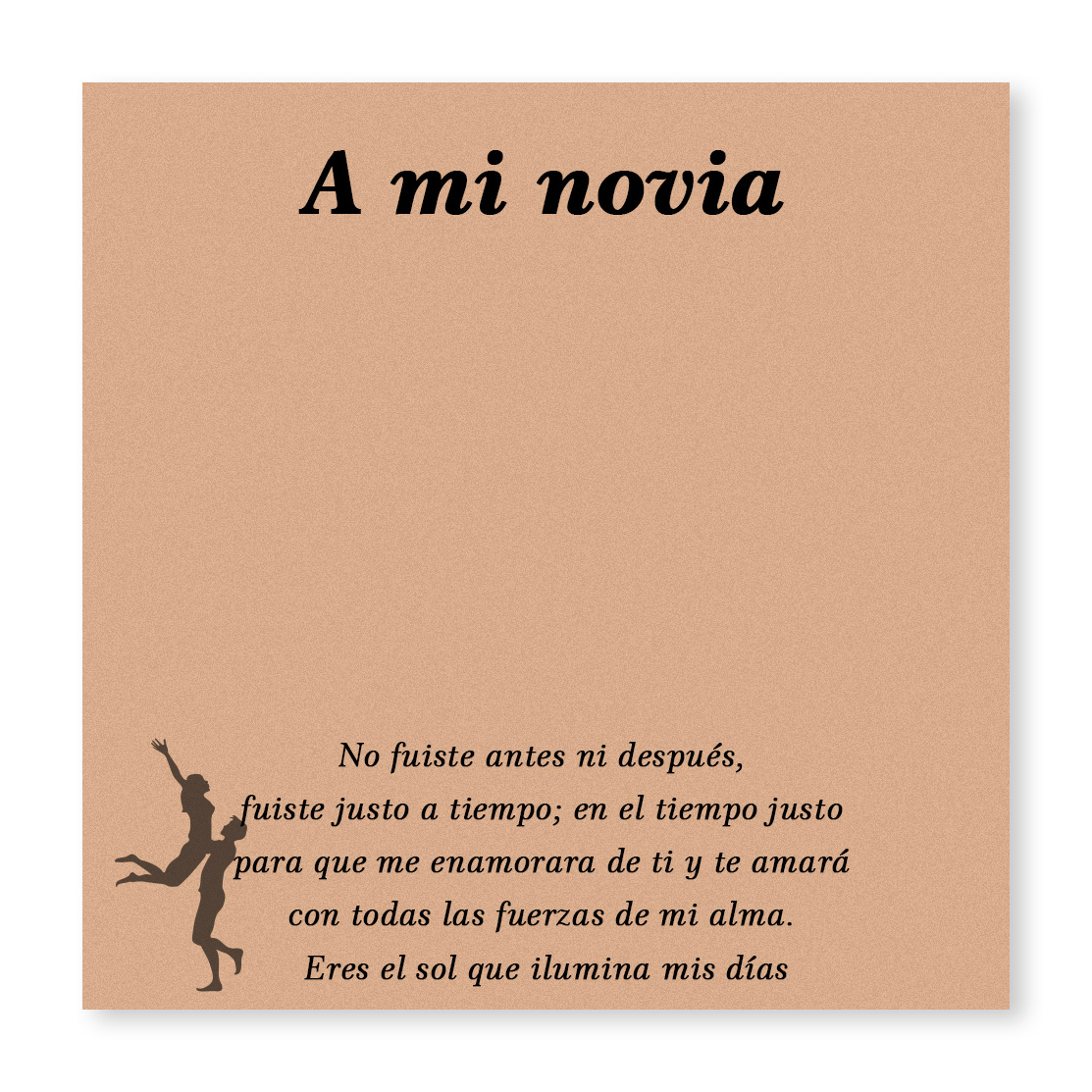 A mi novia-Pulsera y Llavero Combinación con Tarjeta