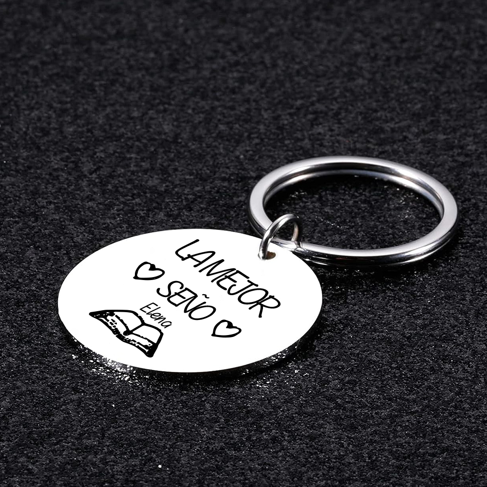 Llavero personalizado con el nombre de la profesora o la maestra-Jessemade ES
