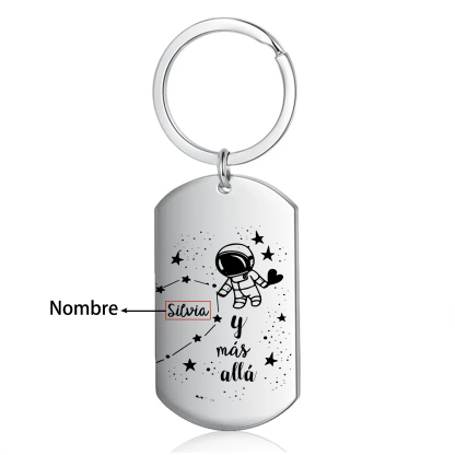 Llavero personalizado con 2 nombres para pareja unidad de llaveros-Jessemade ES