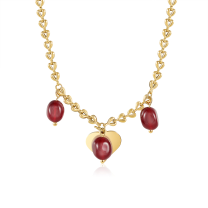 Collar con colgantes de cornalia 1 nombre personalizado-Jessemade ES