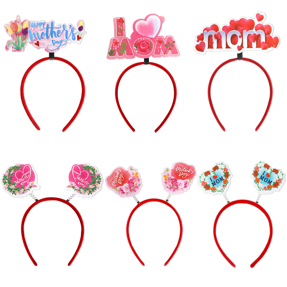 Diadema con adornos de flor/corazón-Jessemade ES