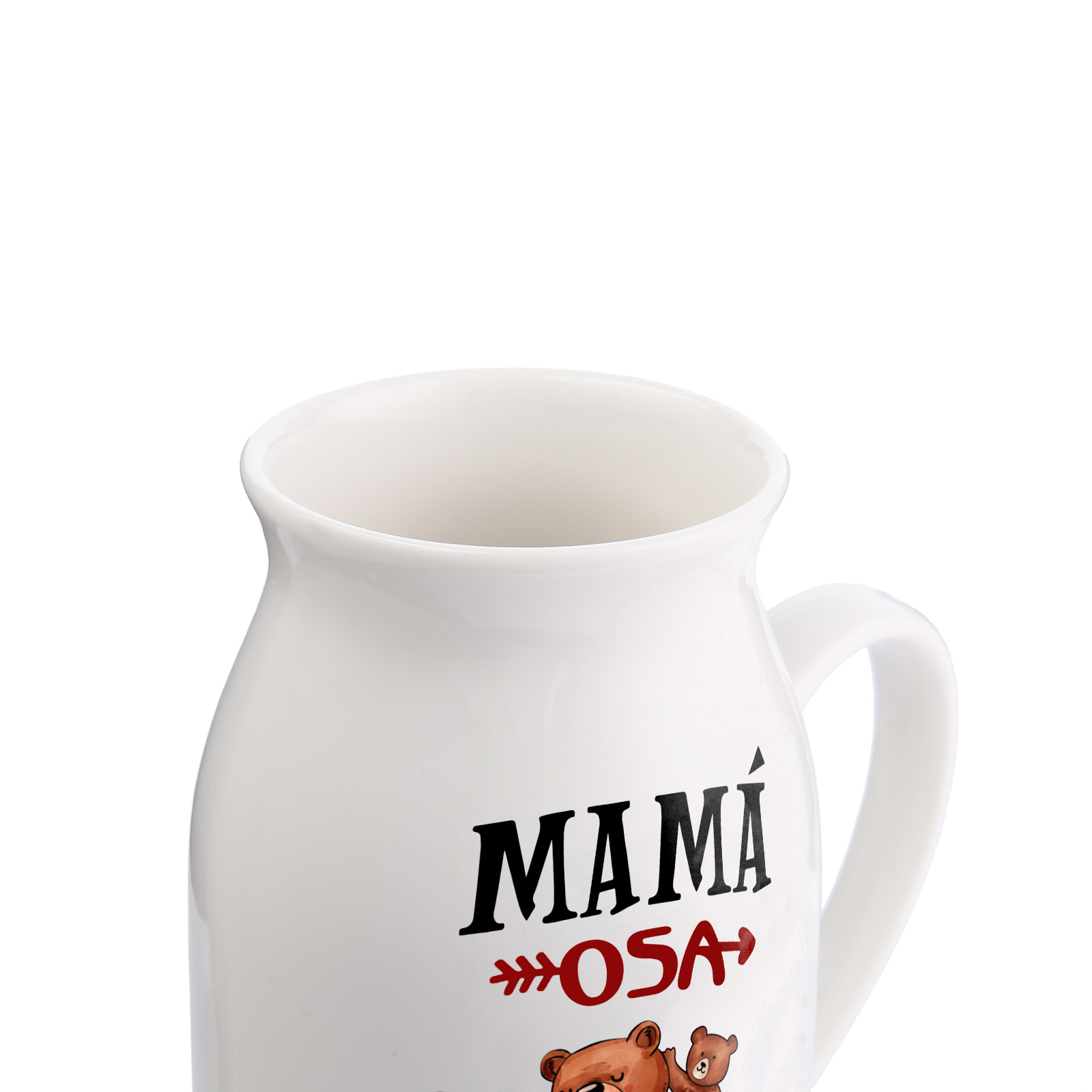 Florero de cerámica mamaosa y sus bebés 2-8 nombres personalizados con texto decoración del hogar-Jessemade ES
