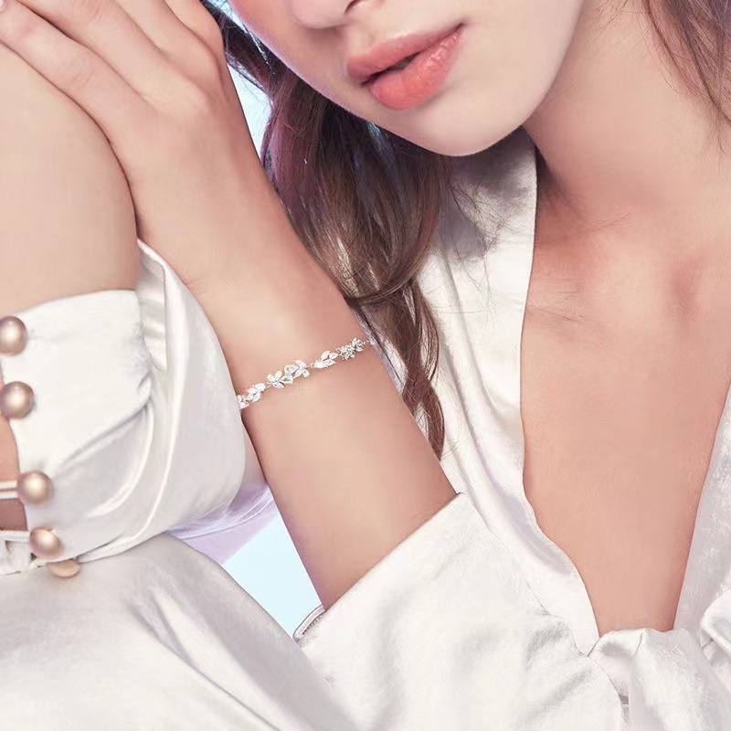 Pulsera de hojas para mujer regalo de verano