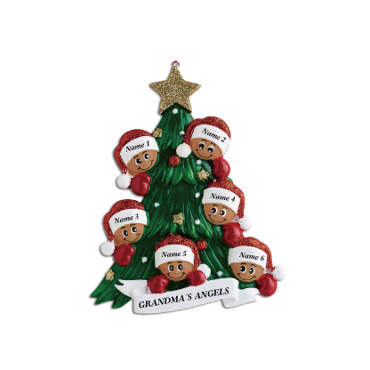 Navidad-Muñecos Piel Bronceada Ornamentos Navideños 6 nombres personal