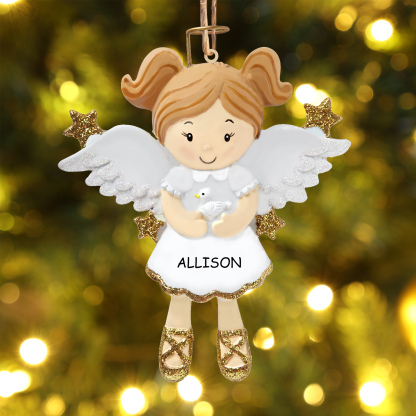 Navidad-Bebé Ornamento Navideño 1 nombre y año personalizados Mi Angelito