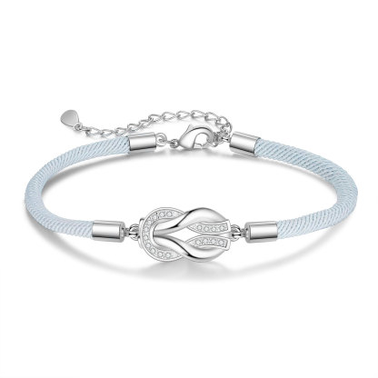 Pulsera para mujer personalizada con 2 nombres nudo infinito-Jessemade ES