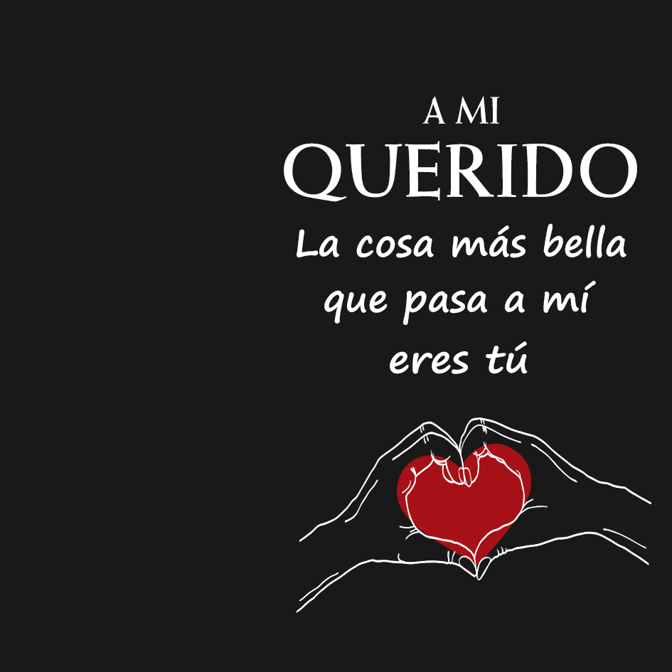 Una tarjeta-A mi querido posando corazón con manos-Jessemade ES