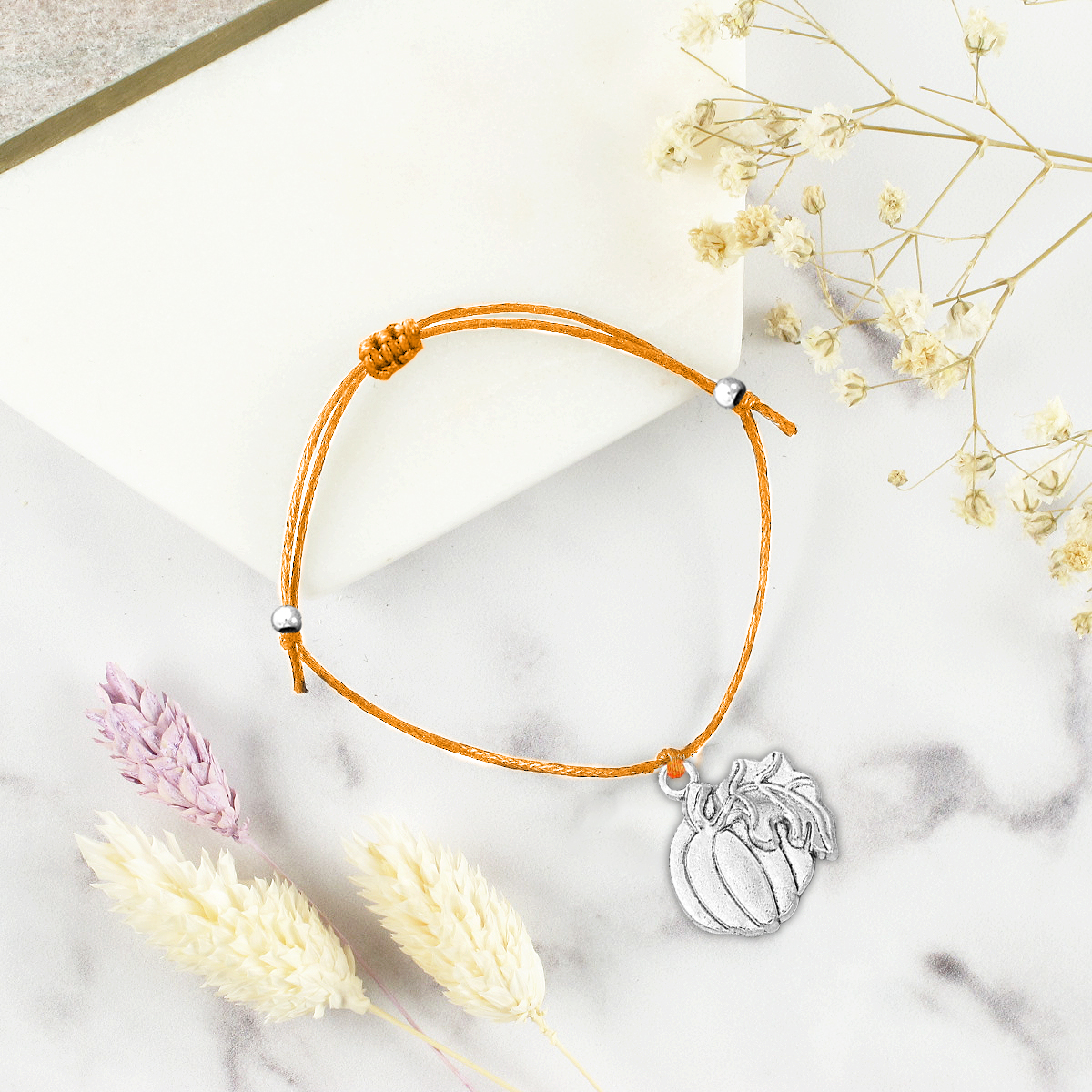 Pulsera de deseos-Unidad de pulsera y tarjeta de calabaza🎃 ¡Feliz Halloween!-Jessemade ES