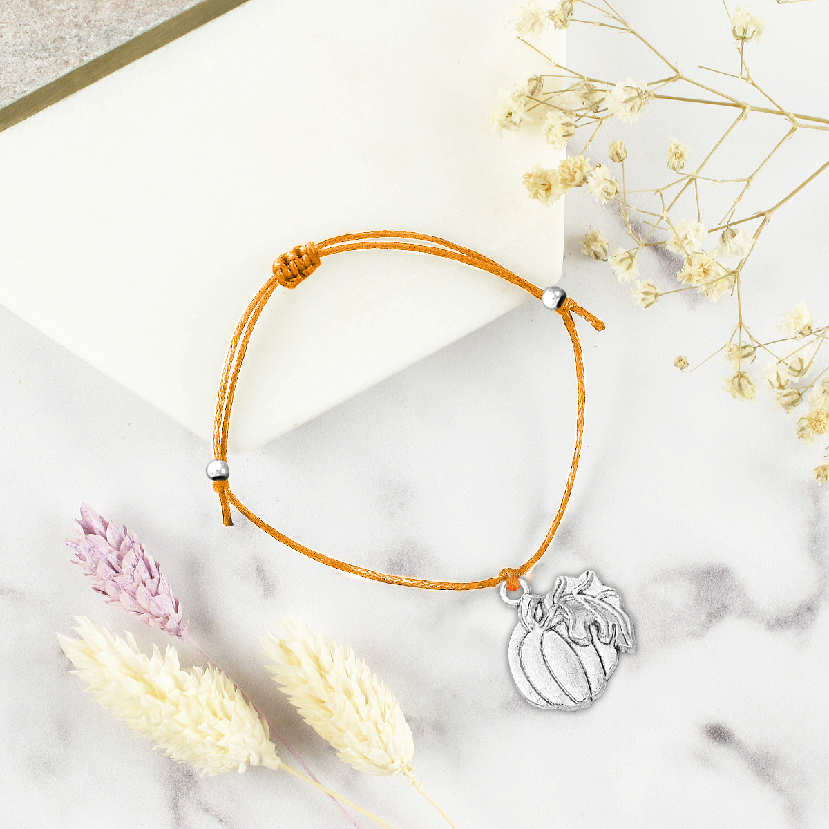 Pulsera de deseos-Unidad de pulsera y tarjeta de calabaza🎃 ¡Feliz Halloween!-Jessemade ES