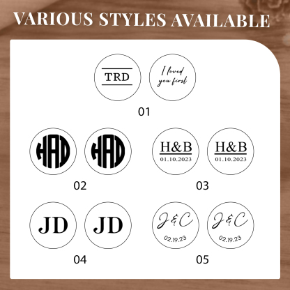 Gemelos con 2 letras personalizadas-Jessemade ES