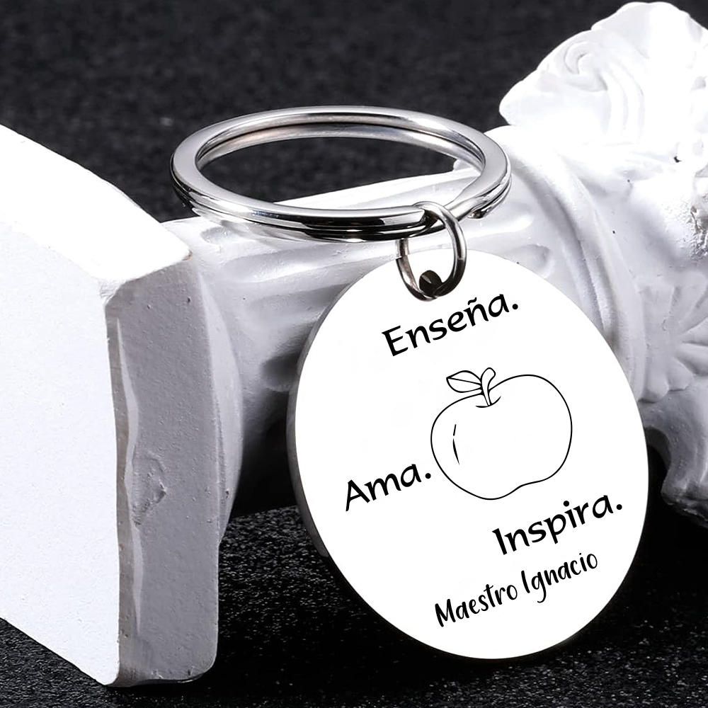 Llavero personalizado con el nombre del maestro-Jessemade ES