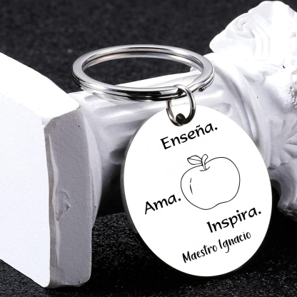 Llavero personalizado con el nombre del maestro-Jessemade ES