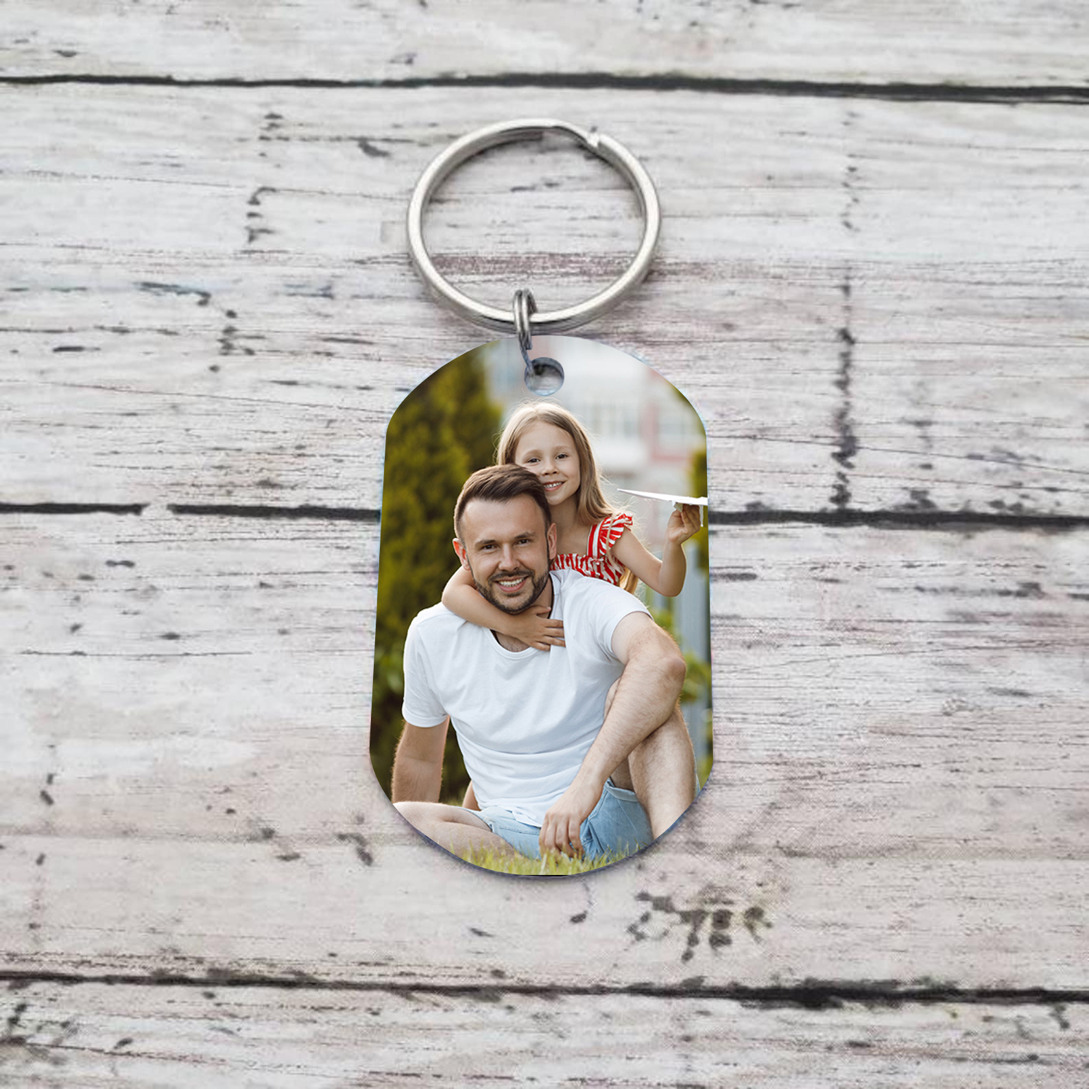 Al cumpleaño de papá-Llavero Personalizado EL HOMBRE EL MITO LA LEYENDA Nombre, Número y Foto-Jessemade ES