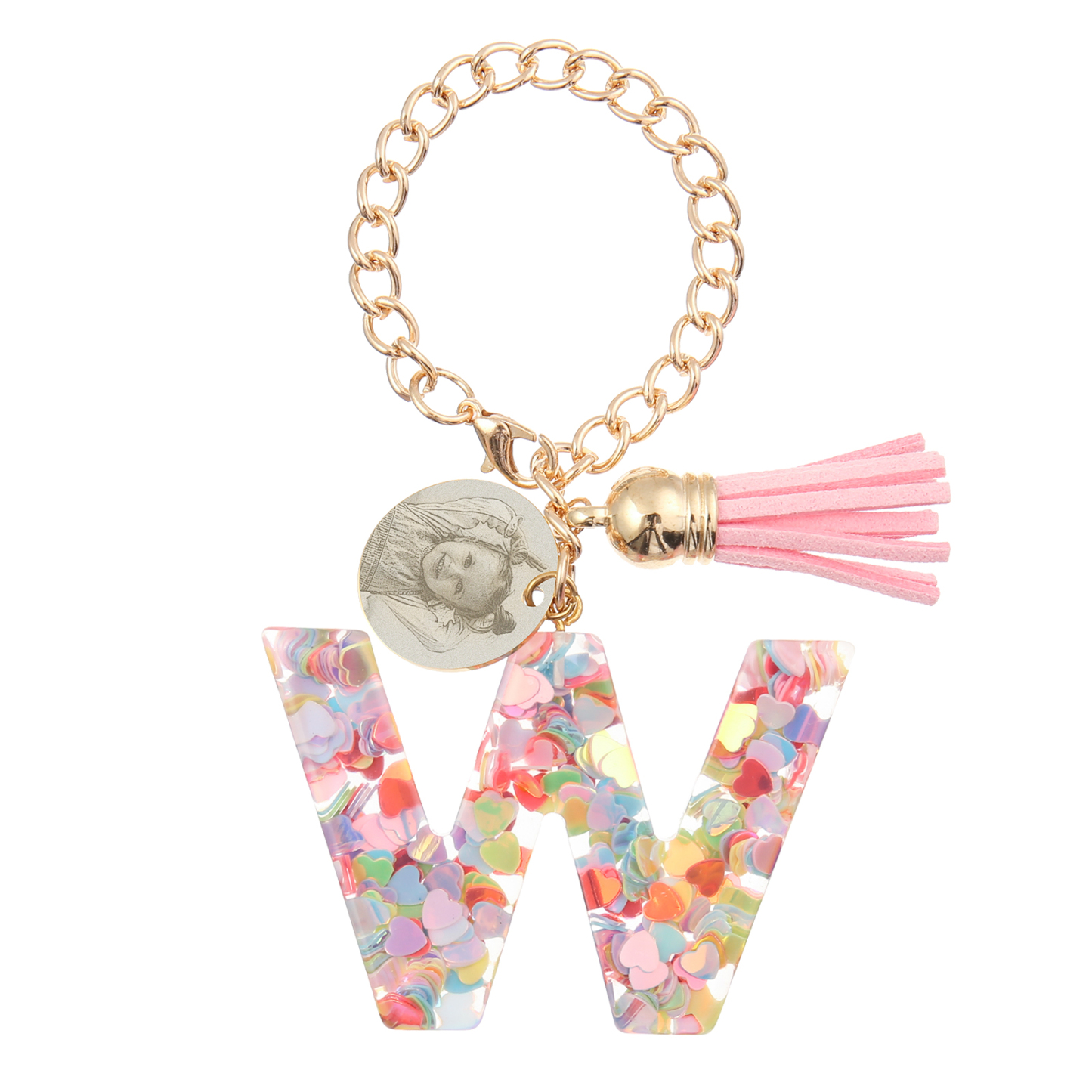 Etiqueta/Llavero con foto personalizada para mochila, botella