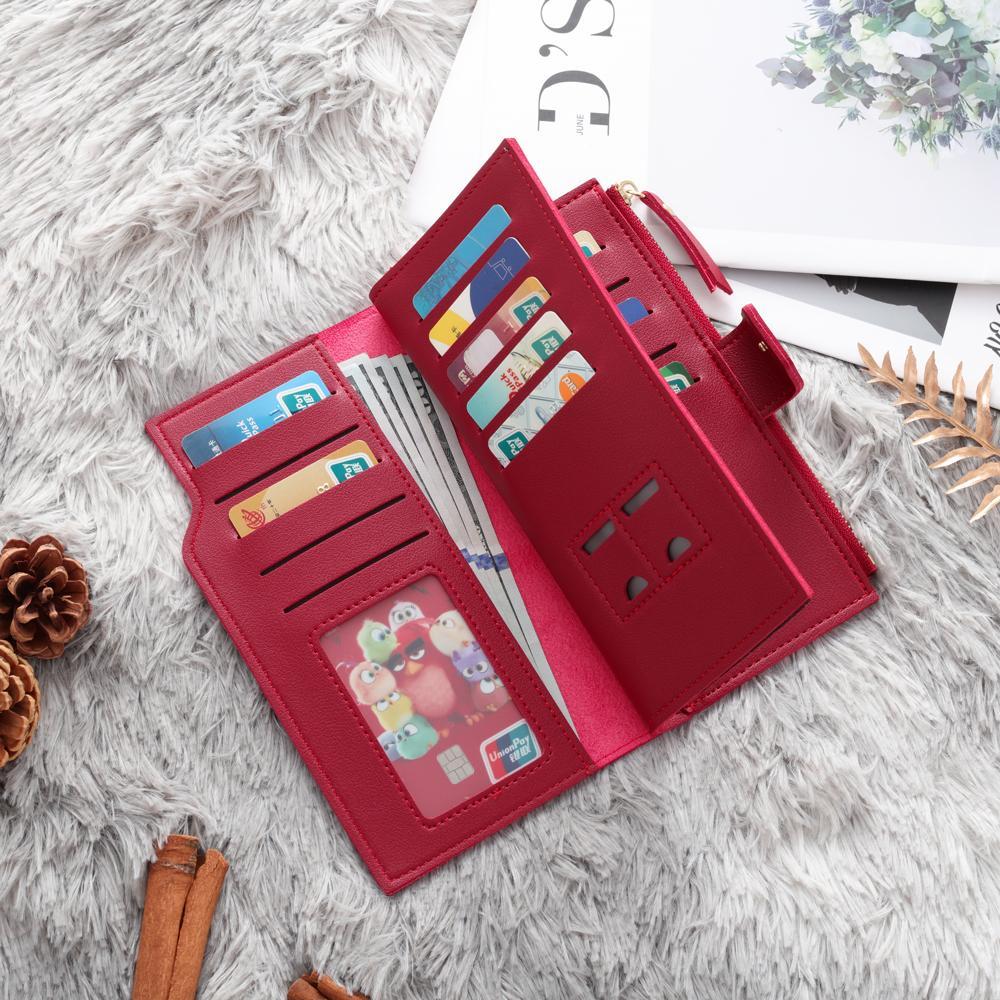 Cartera, billetera con 1 foto y 3 textos personalizados monedero clásico para mujer | Jessemade