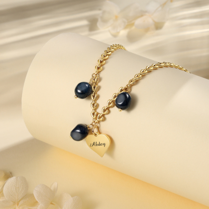 Collar con colgantes de cornalia 1 nombre personalizado-Jessemade ES