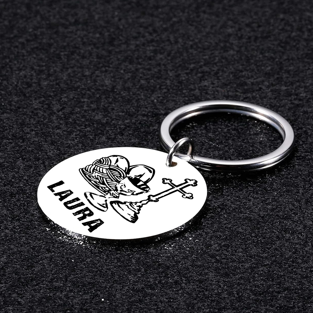 Comunión-Llavero con icono de comunión 1 foto y 1 nombre personalizados-Jessemade ES