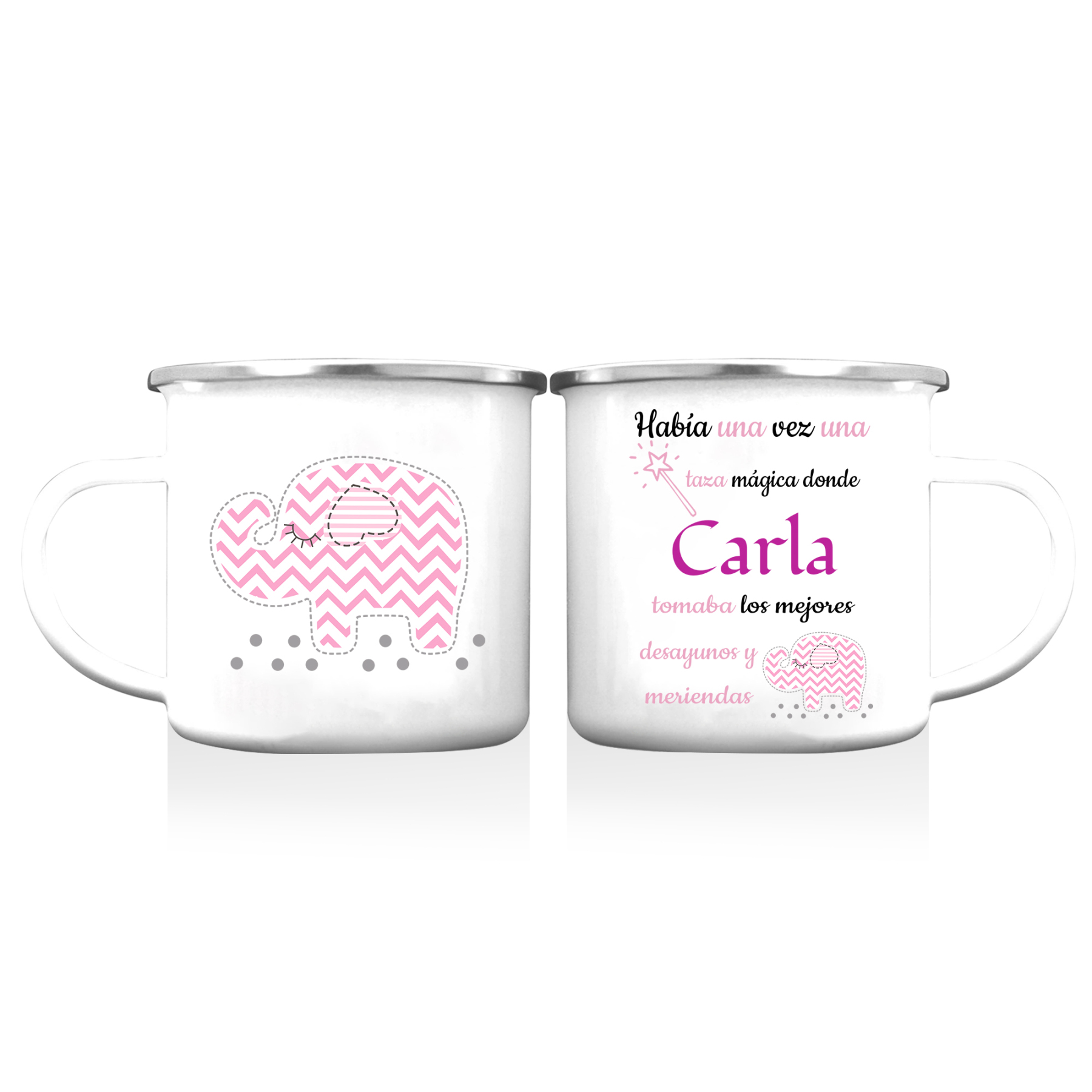 Vuelta al cole-Taza para niños "taza mágica" con 1 nombre personalizado