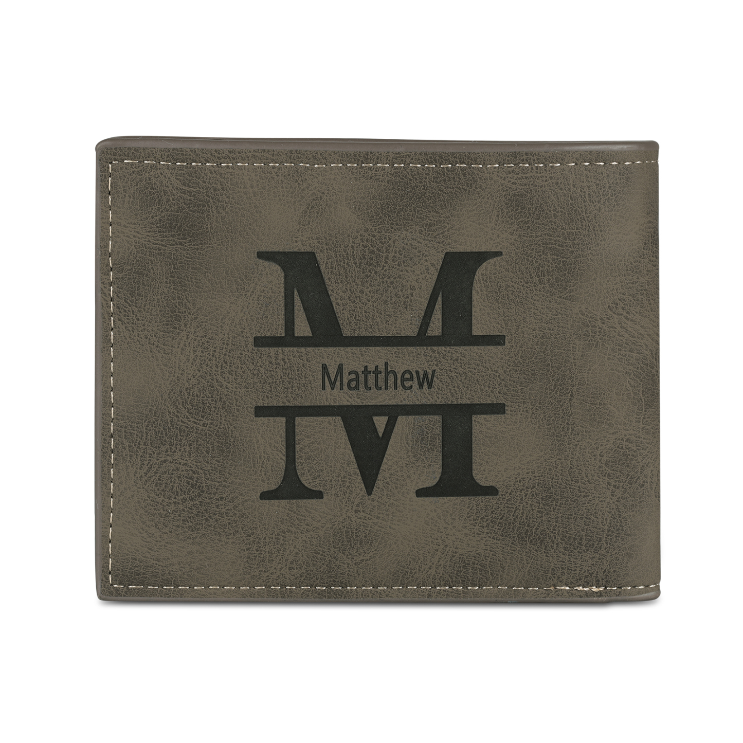 Cartera, billetera personalizada con 1 foto, 1 nombre y 1 letra monedero para hombre-Jessemade ES