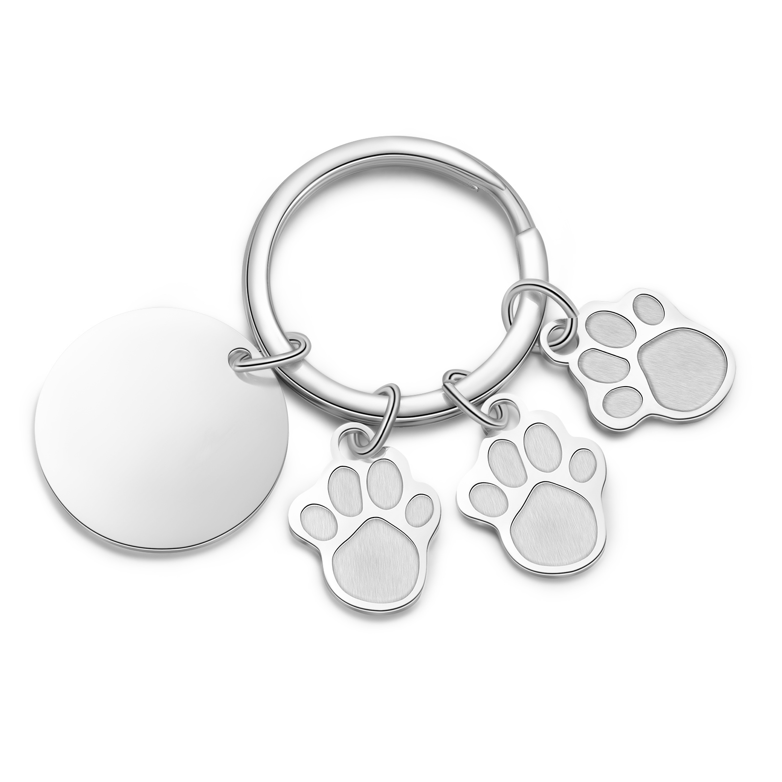 A mi familia - Llavero con 3 nombres personalizados en patas con texto-Jessemade ES