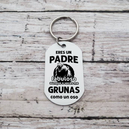 A mi papá-Llavero 1-7 Nombres Personalizados PADRE FABULOSO-Jessemade ES