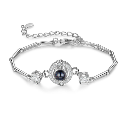 Pulsera con proyección de foto en color para mujer Brazalete de proyección-Jessemade ES