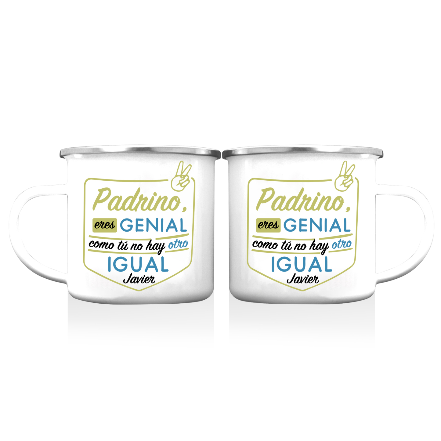 Taza para papá con 1 nombre personalizado-Jessemade ES