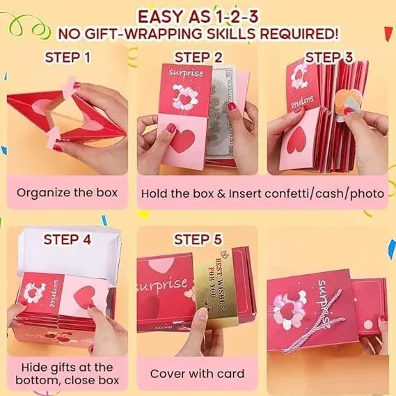 Caja de regalo caja de sorpresa caja de rebota-Jessemade ES