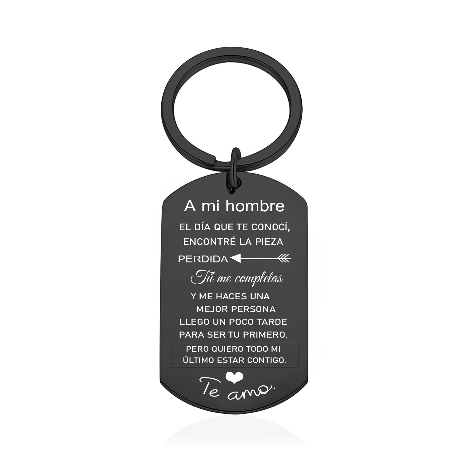 Llavero a mi hombre para pareja "Eres mi pieza perdida" 1 foto personalizada