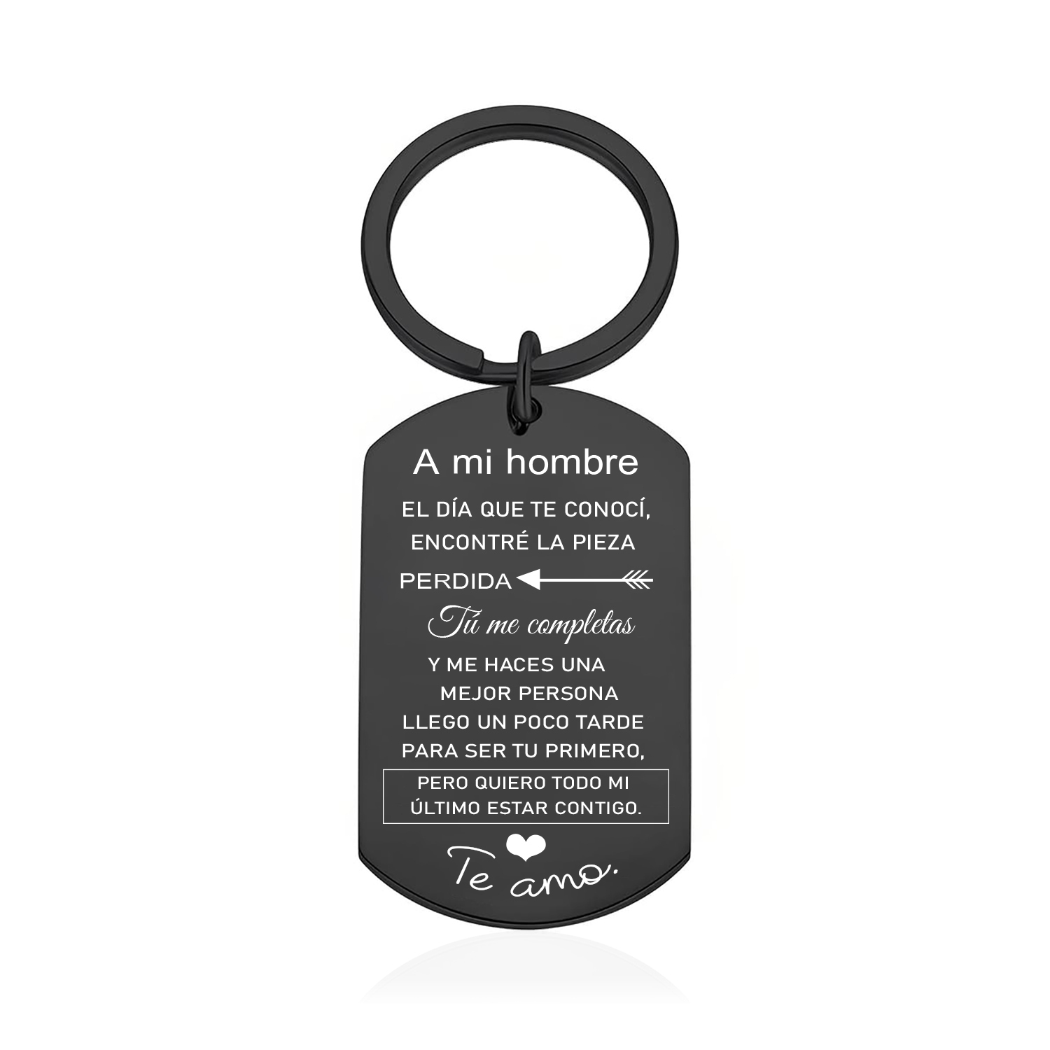 Llavero a mi hombre para pareja "Eres mi pieza perdida" 1 foto personalizada