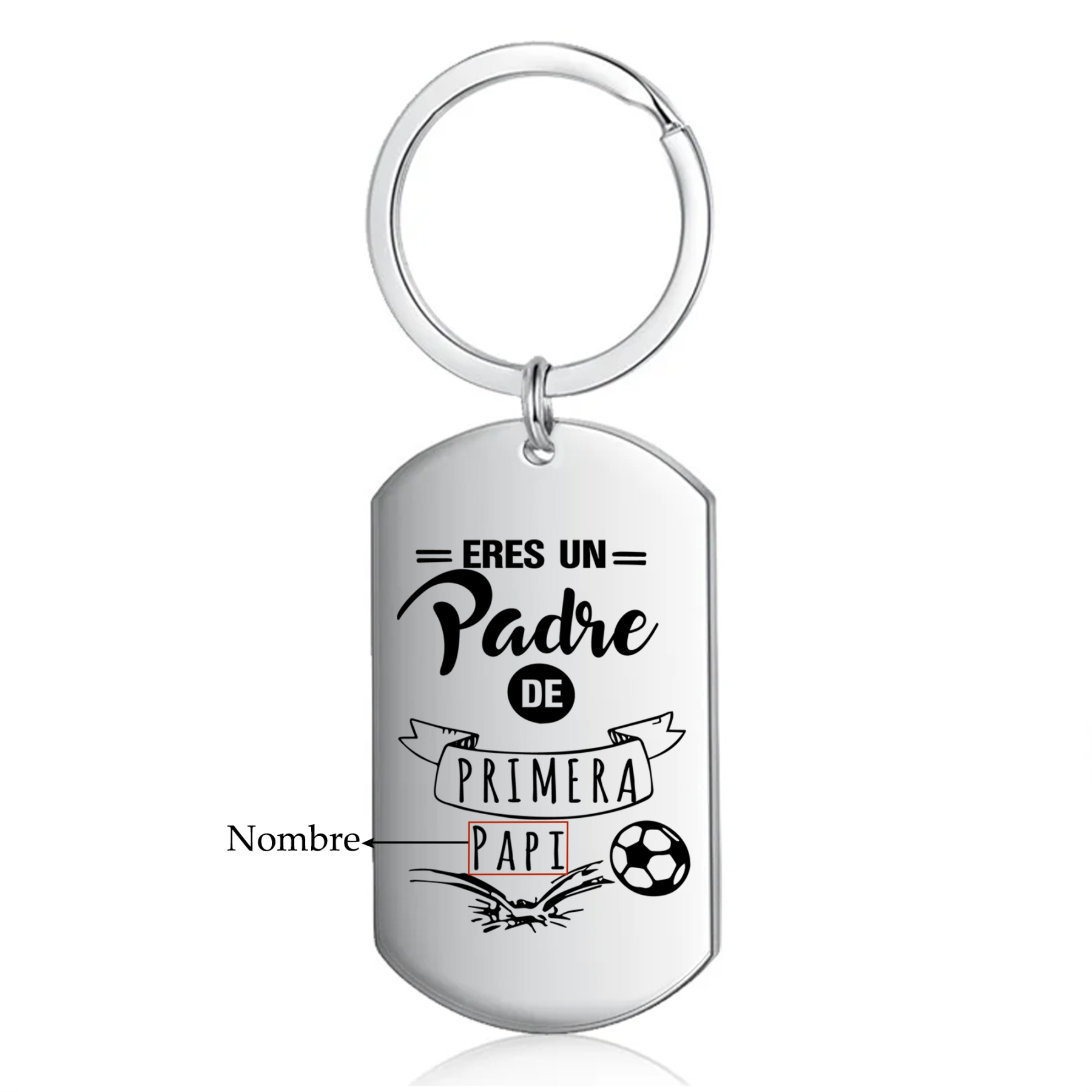 A mi papá-Llavero Personalizado ERES UN PADRE DE PRIMERA... 1 Nombre-Jessemade ES